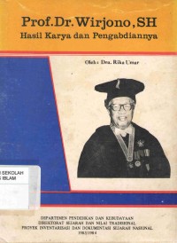 Image of Prof. Dr. Wirjono, SH.